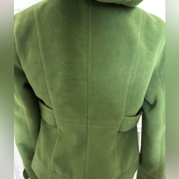 Tulle Olive Utility Jacket with Button Accents - Picture 11 of 15